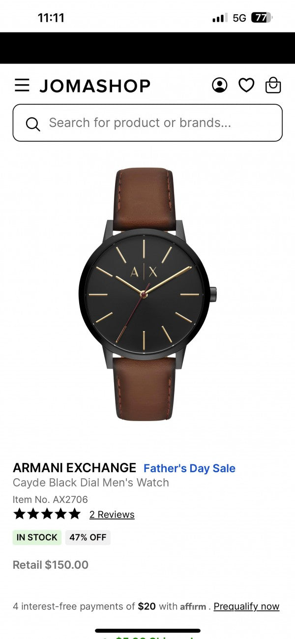Arman_i exchange Mens Watch