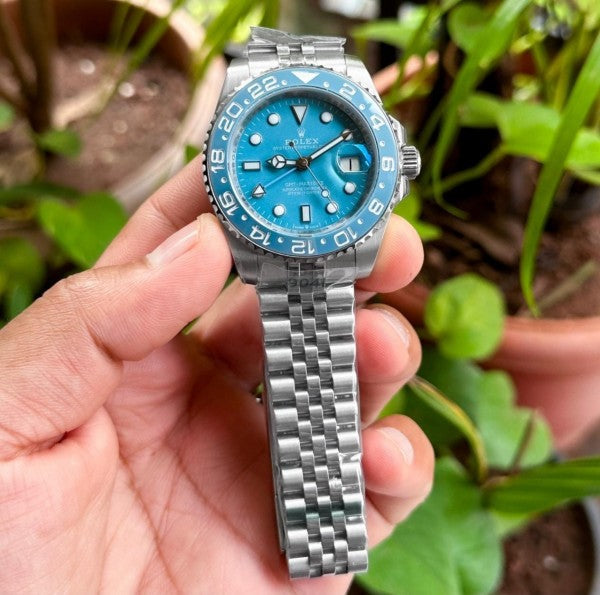 Role_x Oyster perpetual Gmt master Steel-Aqua Blue