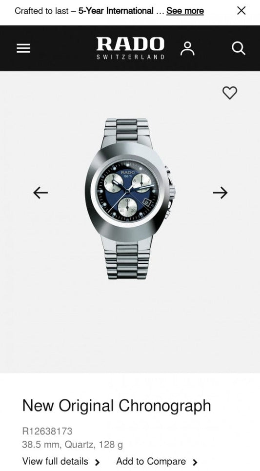 Rad_o 100M Chronograph AAA-QUALITY Blue
