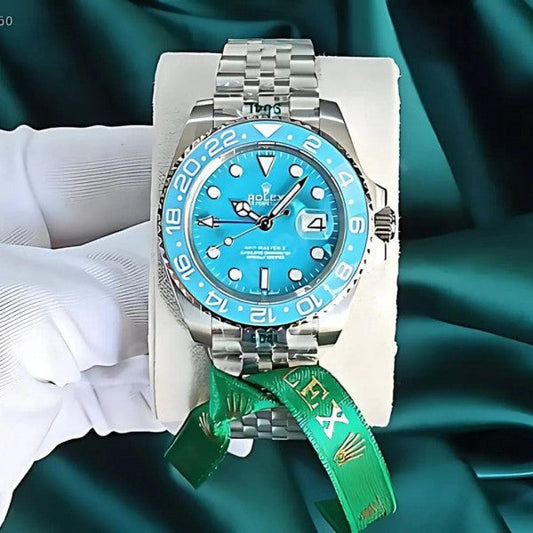 Role_x Oyster perpetual Gmt master Steel-Aqua Blue