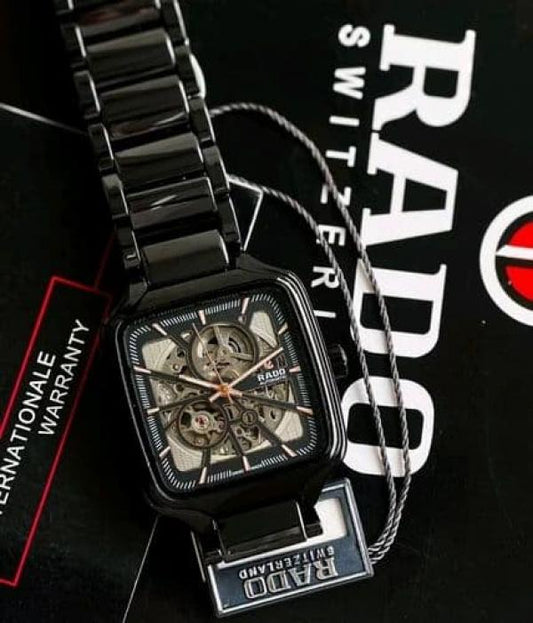 RAD_O TRUE SQUARE CERAMIC BLACK AUTOMATIC